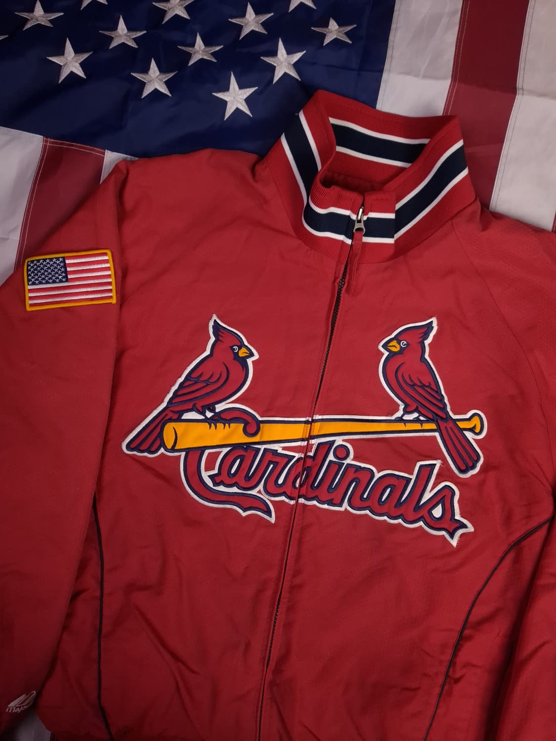 오리지날 마제스틱 세인트루이스 카디널스 스타디움 자켓 상품이미지2