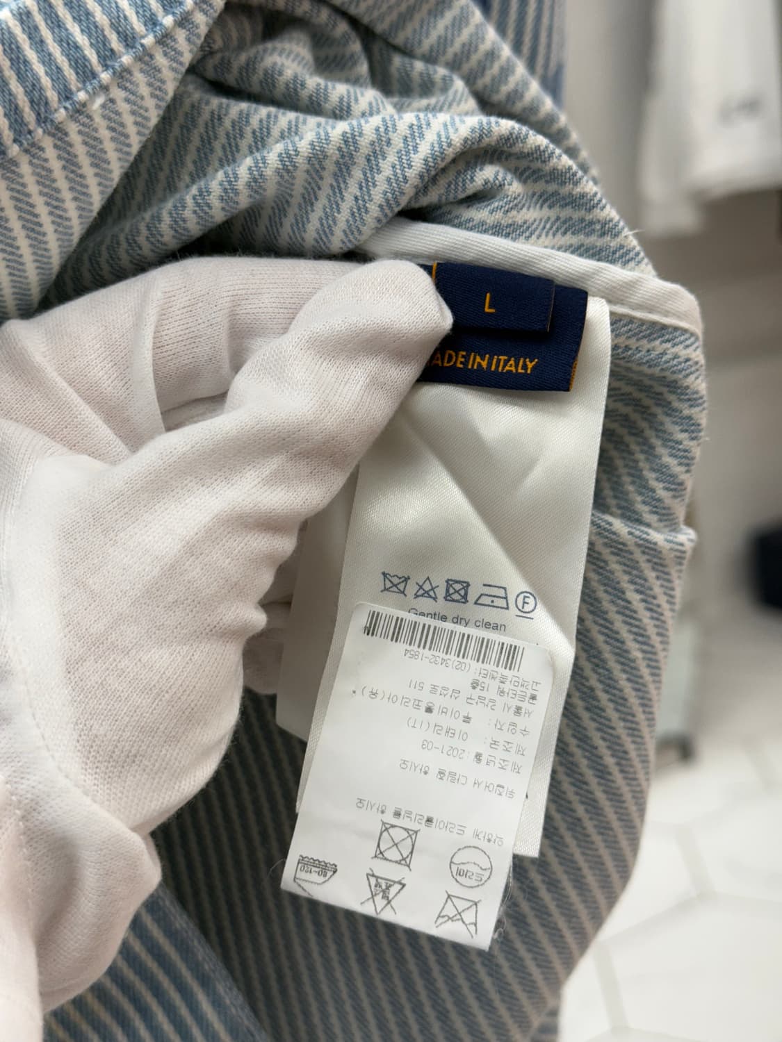 [L] 루이비통 워터컬러 데님 셔츠 자켓 상품이미지8