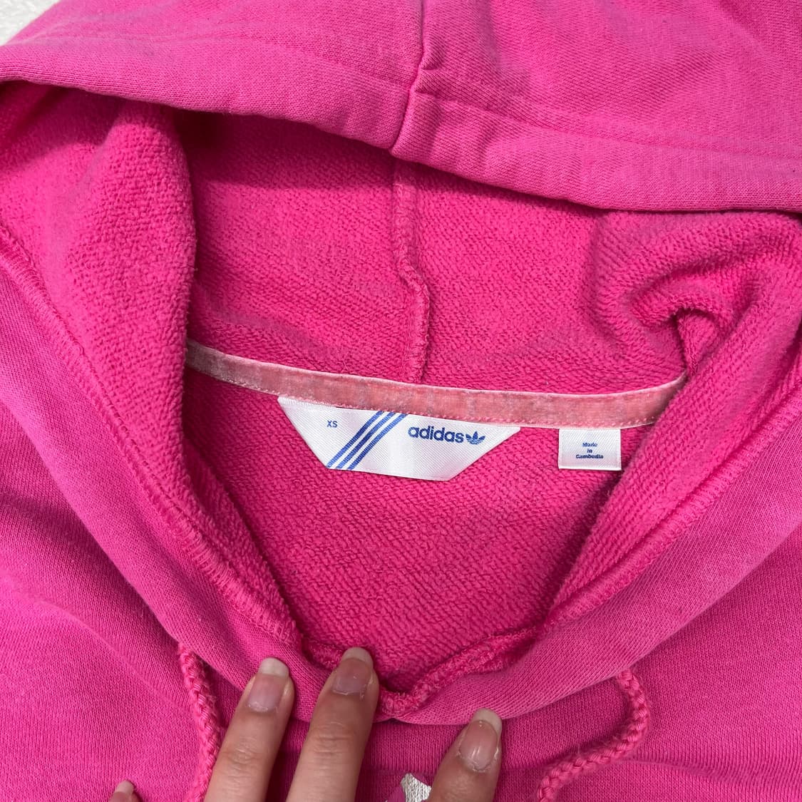 Adidas pink trefoil hoody 상품이미지6
