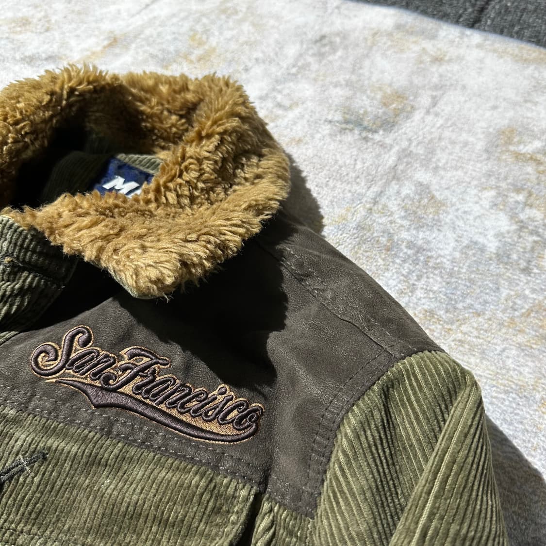 MLB 샌프란시스코 코듀로이 골덴 기모 자켓 상품이미지2