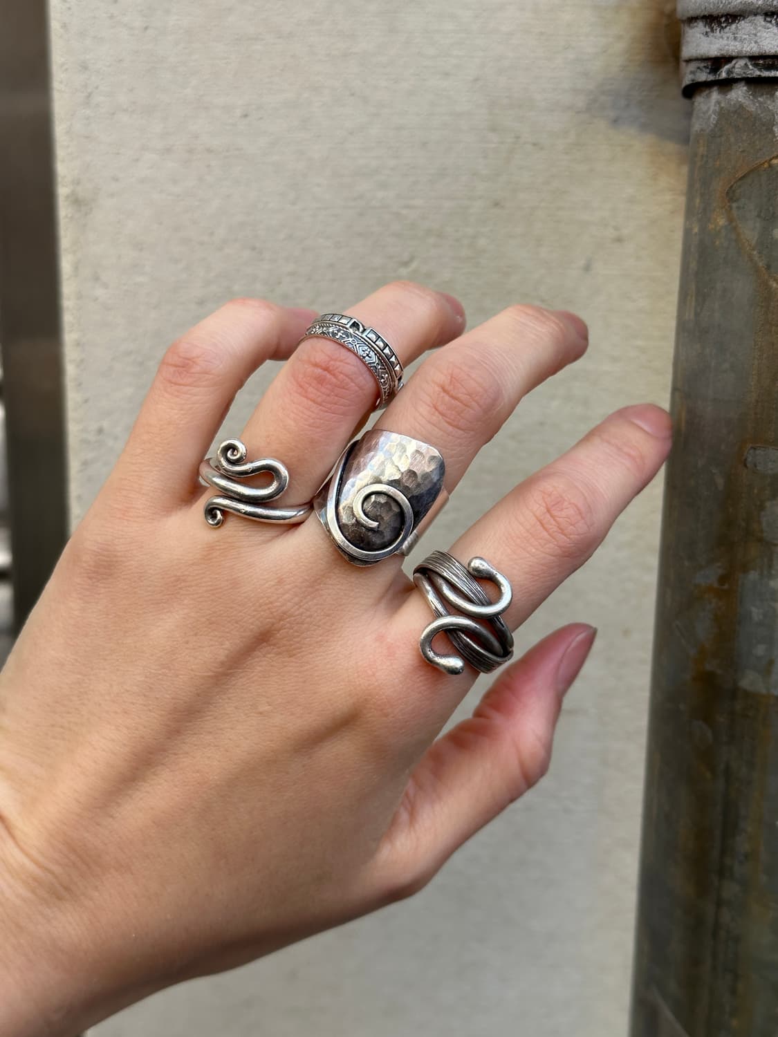 Artisan Wrap Karen Silver Ring 상품이미지4