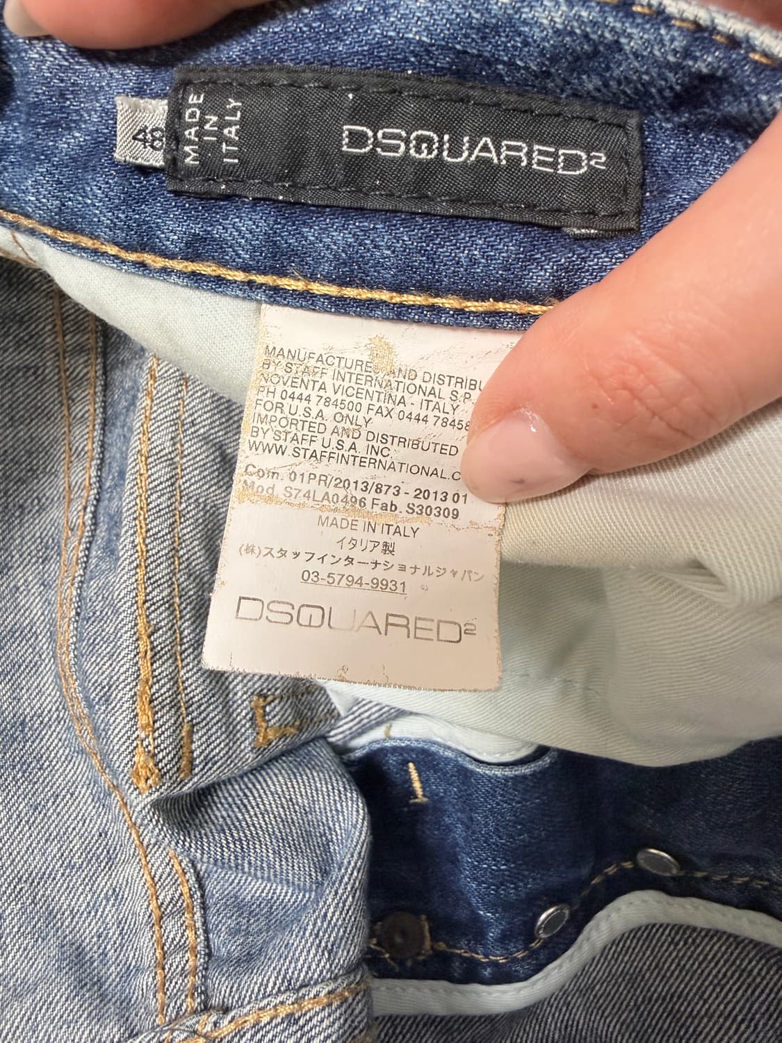 💙 DSQUARED2 디스퀘어드2 DSQUARED2 페인트 워싱 디스트 상품이미지6