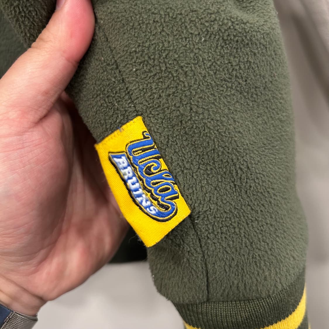 UCLA 브루인즈 90s 래글런 플리스 바시티자켓 상품이미지5