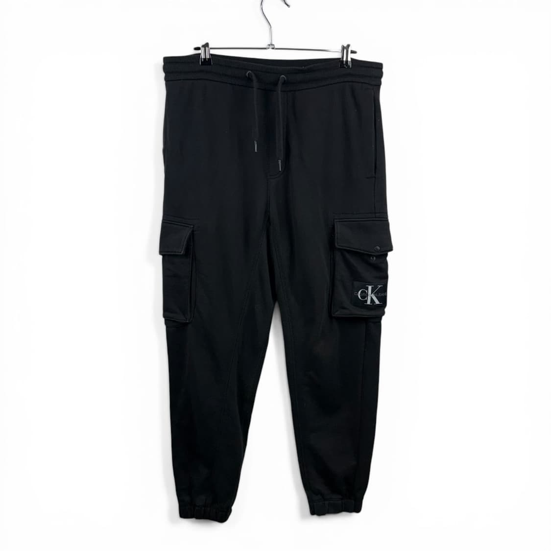 (S) 켈빈클라인 카고 스웻 조거 팬츠 블랙 상품이미지1