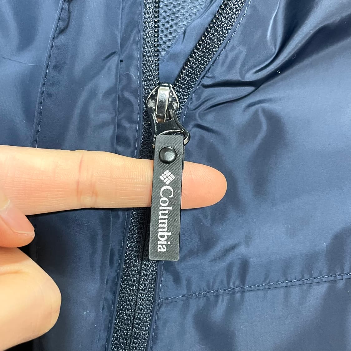컬럼비아 네이비 바람막이 자켓 여성S 상품이미지4
