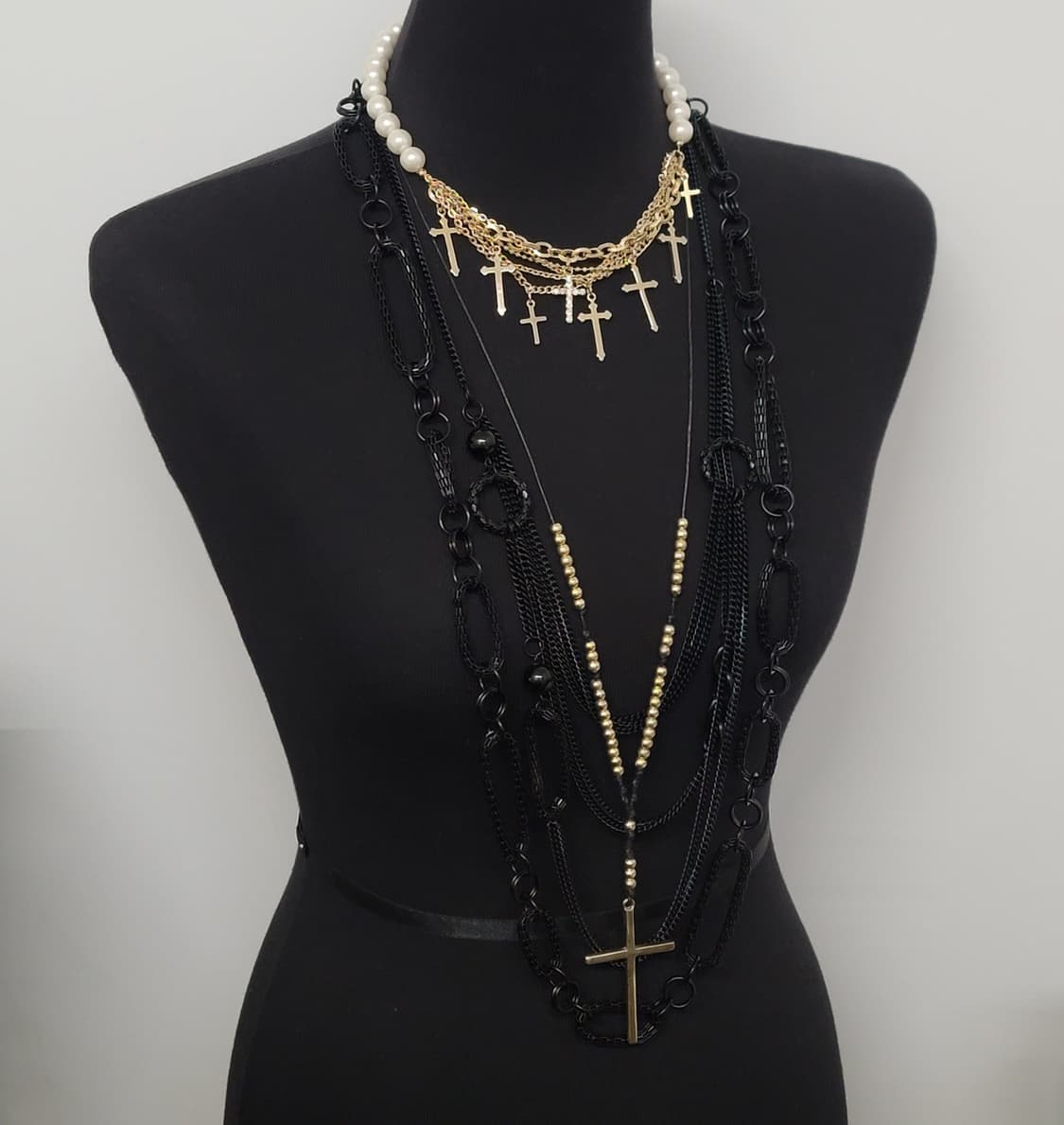 cross necklace set 상품이미지1