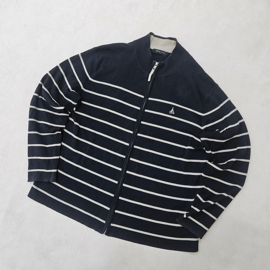 105 빈폴 스트라이프 니트집업 가디건 0407Y 상품이미지1