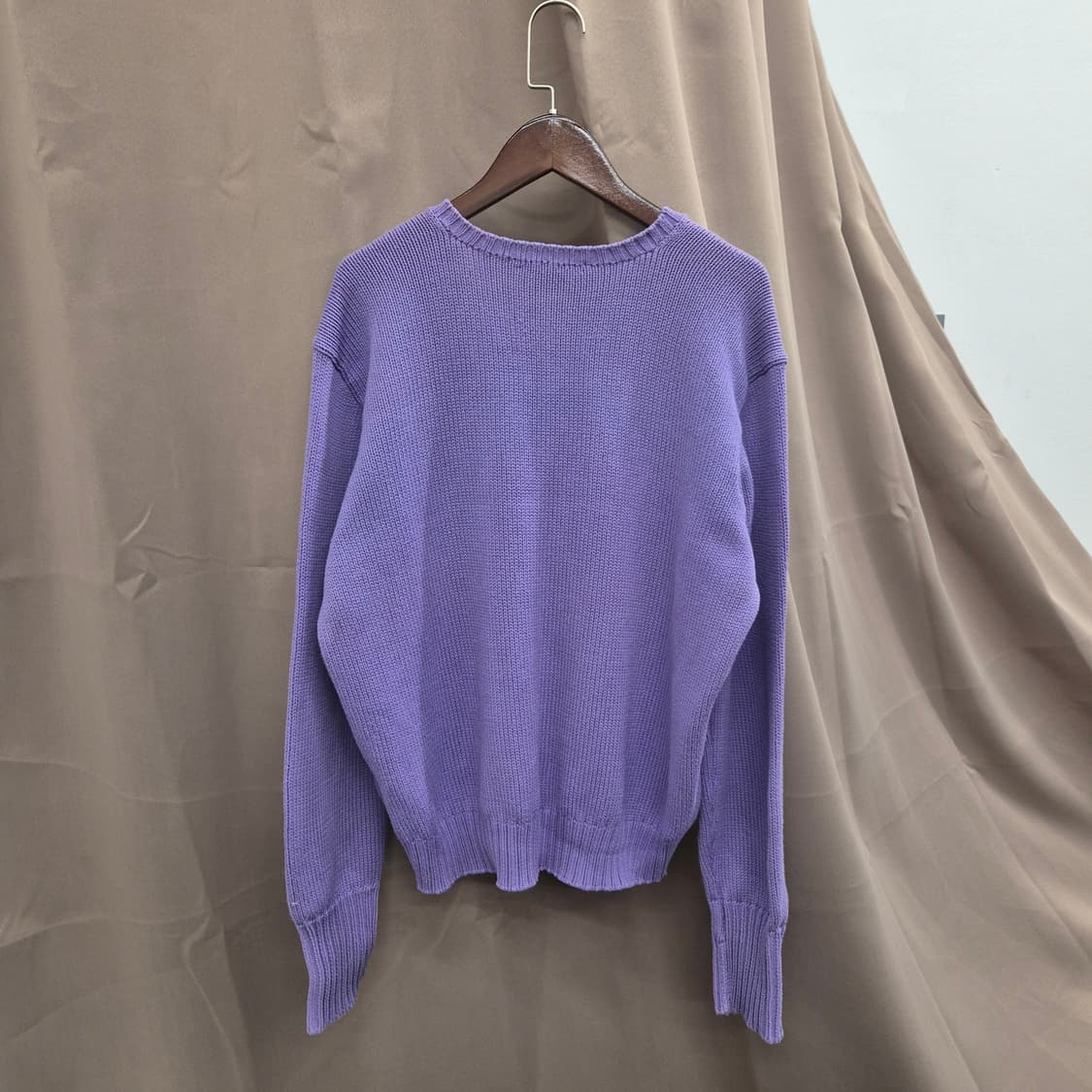 폴로 랄프로렌 브이넥 니트 퍼플 상품이미지3