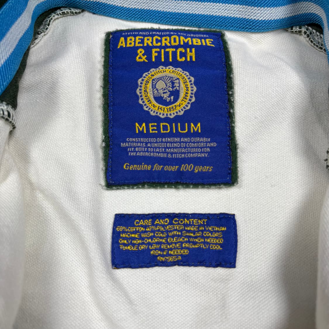 아베크롬비 오트밀&그린컬러 져지 상품이미지3