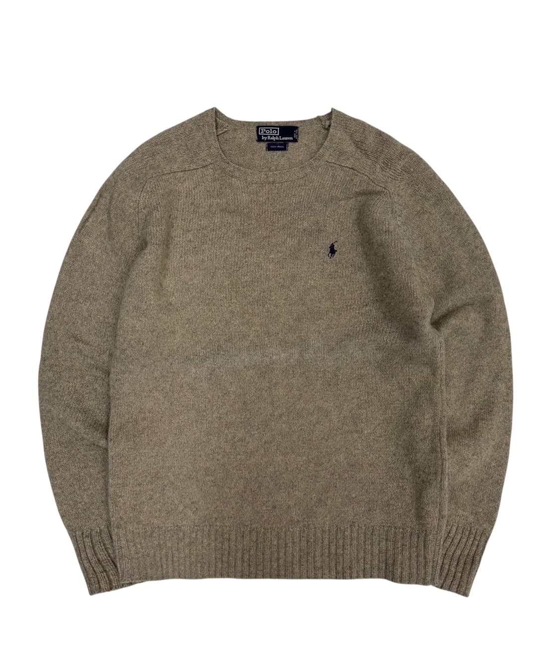 90s 폴로 울 니트 베이지 (M) 상품이미지1