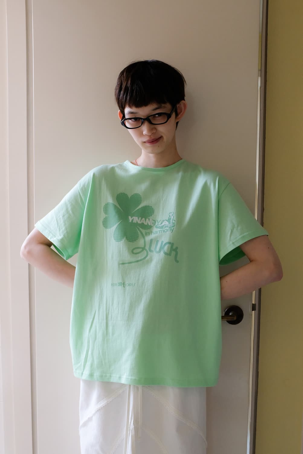 인앤양인하모니 YIH 티셔츠 라이트그린 t-shirt 상품이미지1