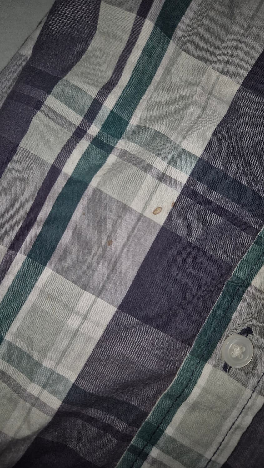 빈티지 오버핏 체크 반팔 셔츠 상품이미지3