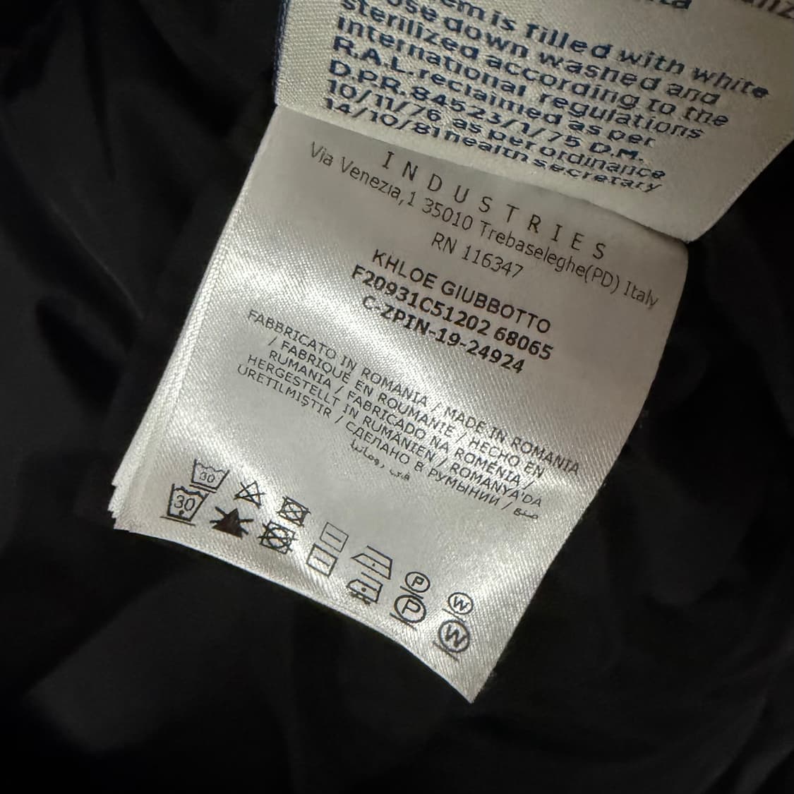 [S+급/풀구성] 몽클레어 클로에 여성패딩 블랙 라쿤퍼 0사이즈 상품이미지7