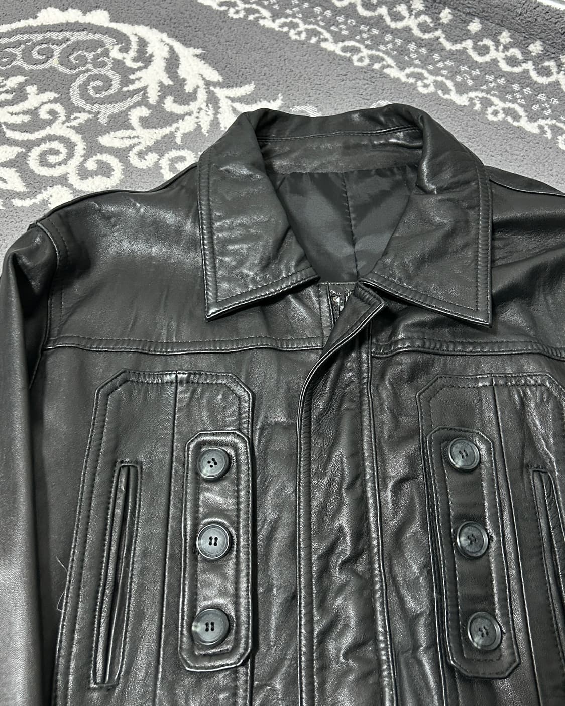 더블 커프스 나폴레옹 램스킨 자켓 상품이미지5