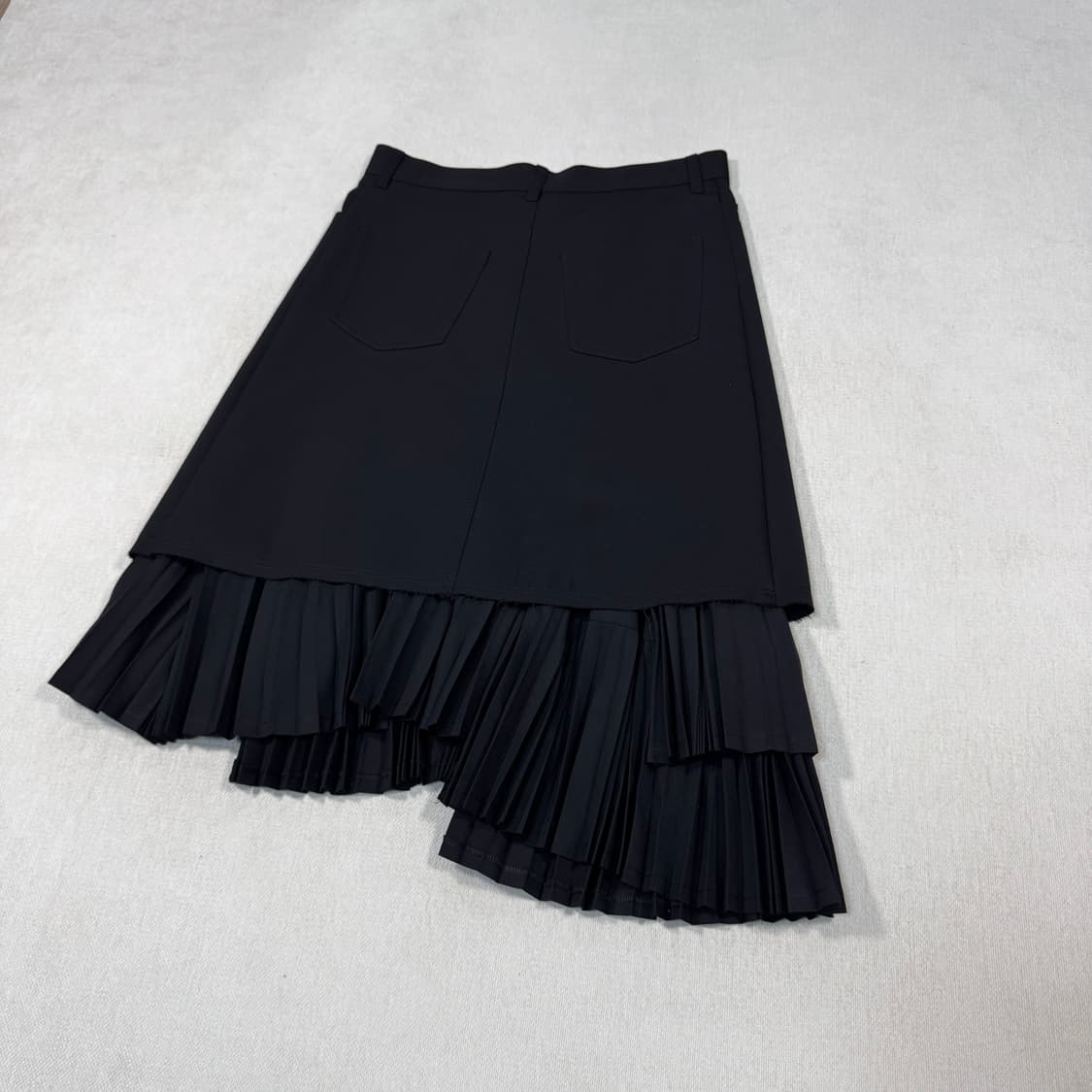 Pleated Black Long Skirt 상품이미지4
