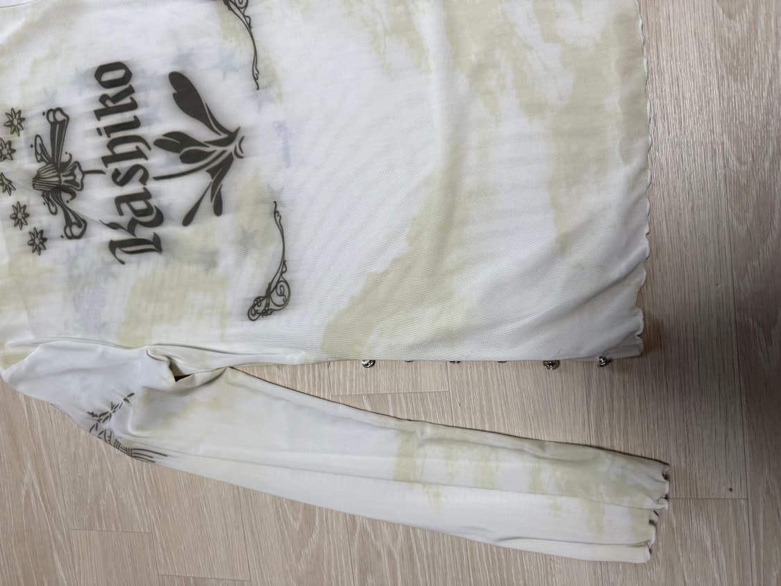 Kashiko 잉크 페인팅 메쉬 탑 상품이미지4