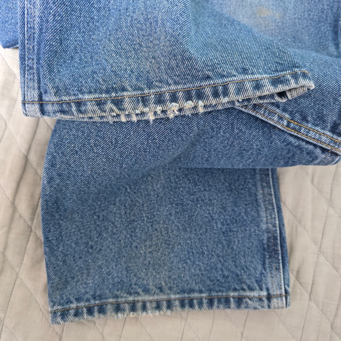 [36X30] 빈티지 칼하트 더블니 데님 릴렉스핏 B-7 상품이미지4