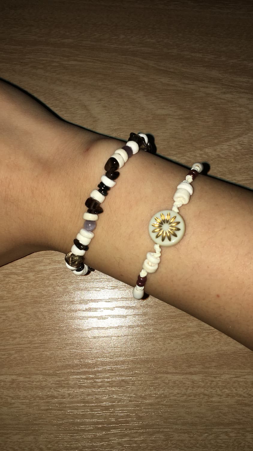 우드 비즈 끈팔찌 상품이미지4