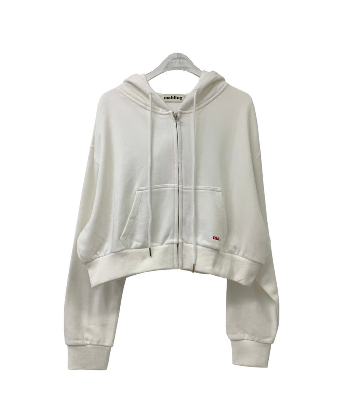마블링 크롭 후디 후드집업 상품이미지7