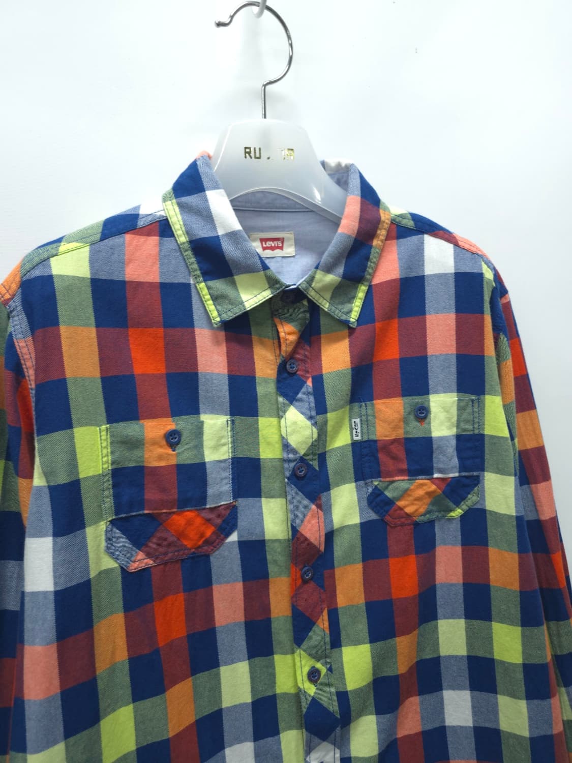 리바이스 화이트탭 멀티 컬러 체크 긴팔 셔츠 (66~66반) 상품이미지6