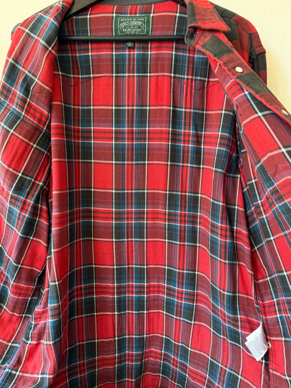 Polo Country 버팔로 체크 웨스턴 셔츠 XL 상품이미지3