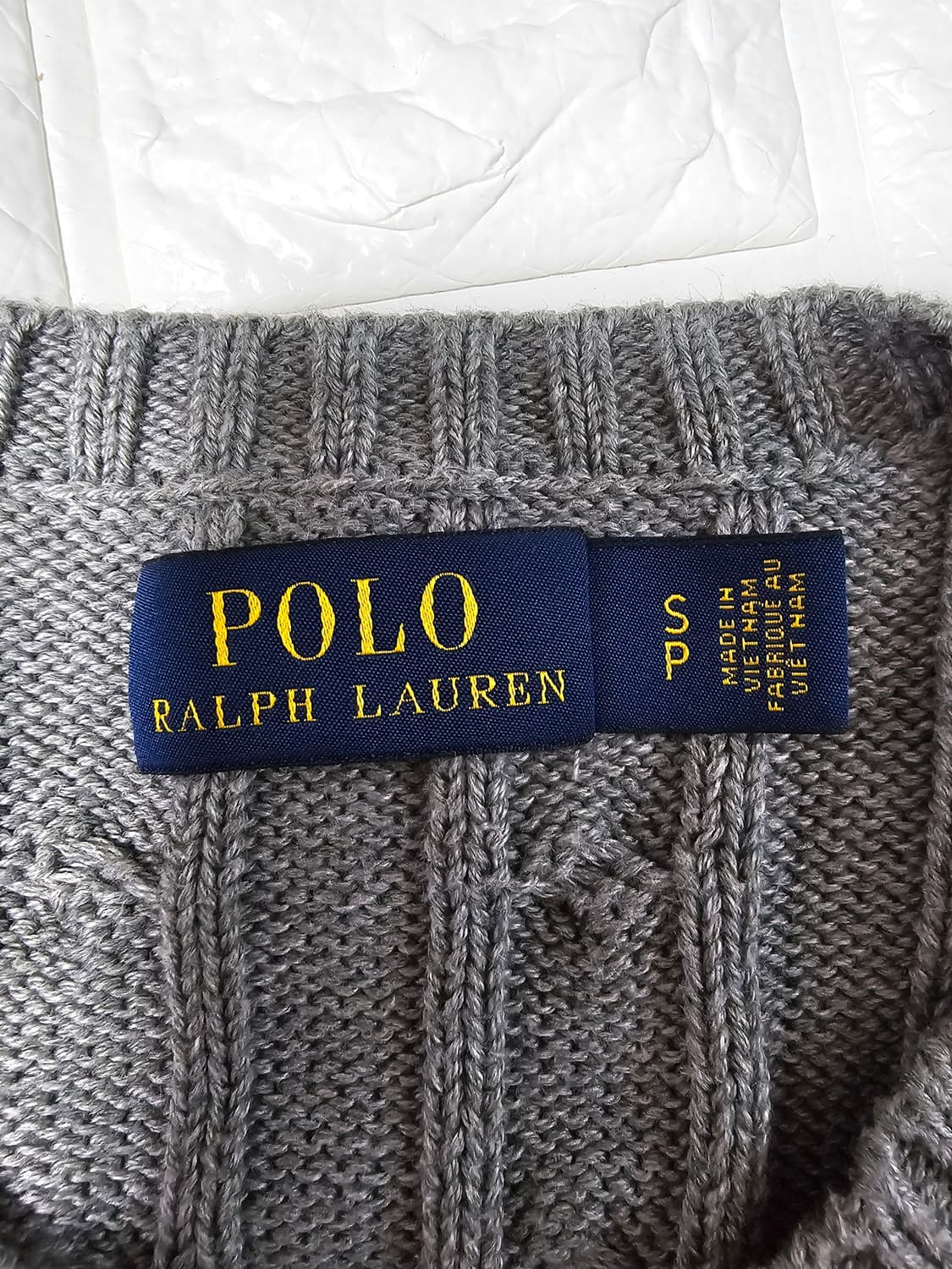 폴로 랄프로렌 꽈배기 케이블 니트 S 상품이미지3