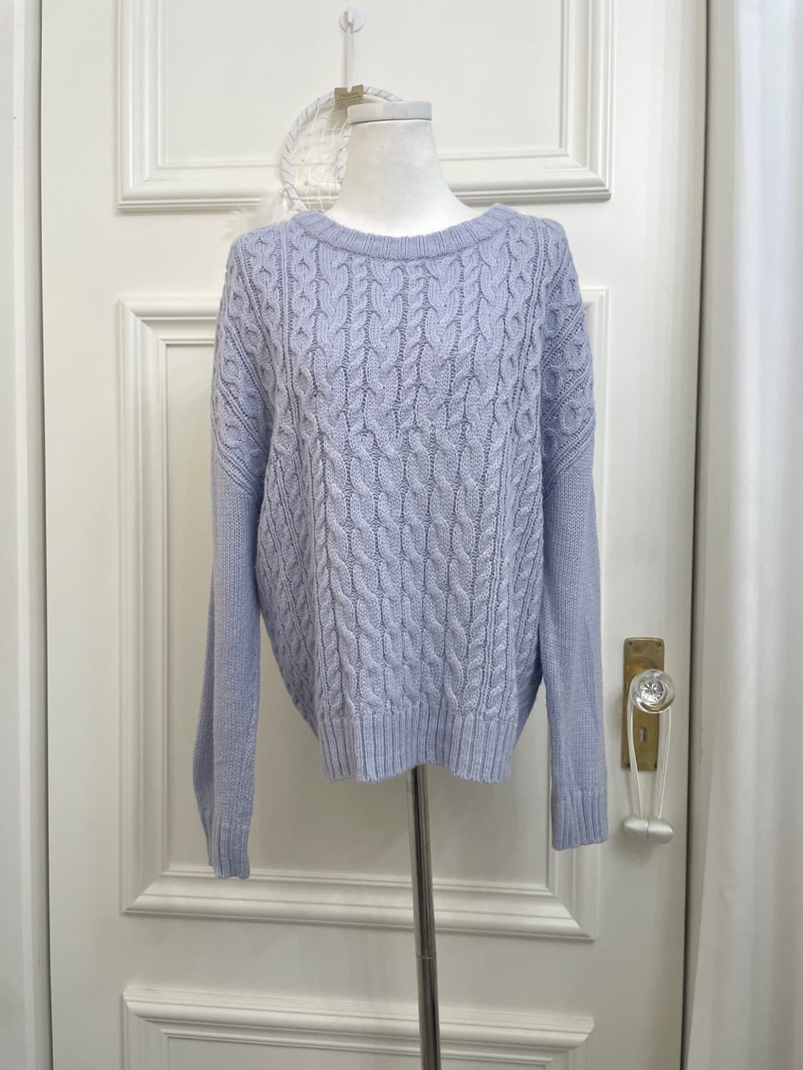 CINEMA CLUB blueberry twist loose sweate 상품이미지1