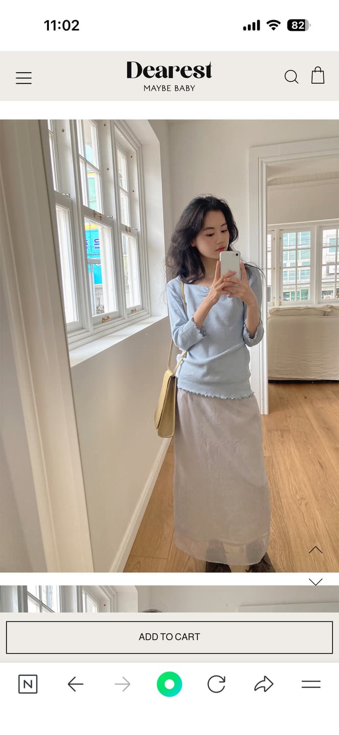 메이비베이비 디어리스트 티셔츠 상품이미지3