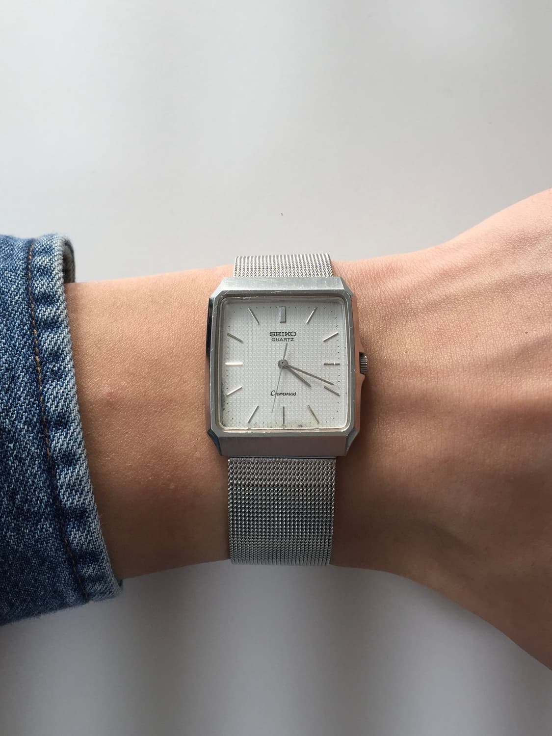 80s seiko chronos slim square quartz 상품이미지2