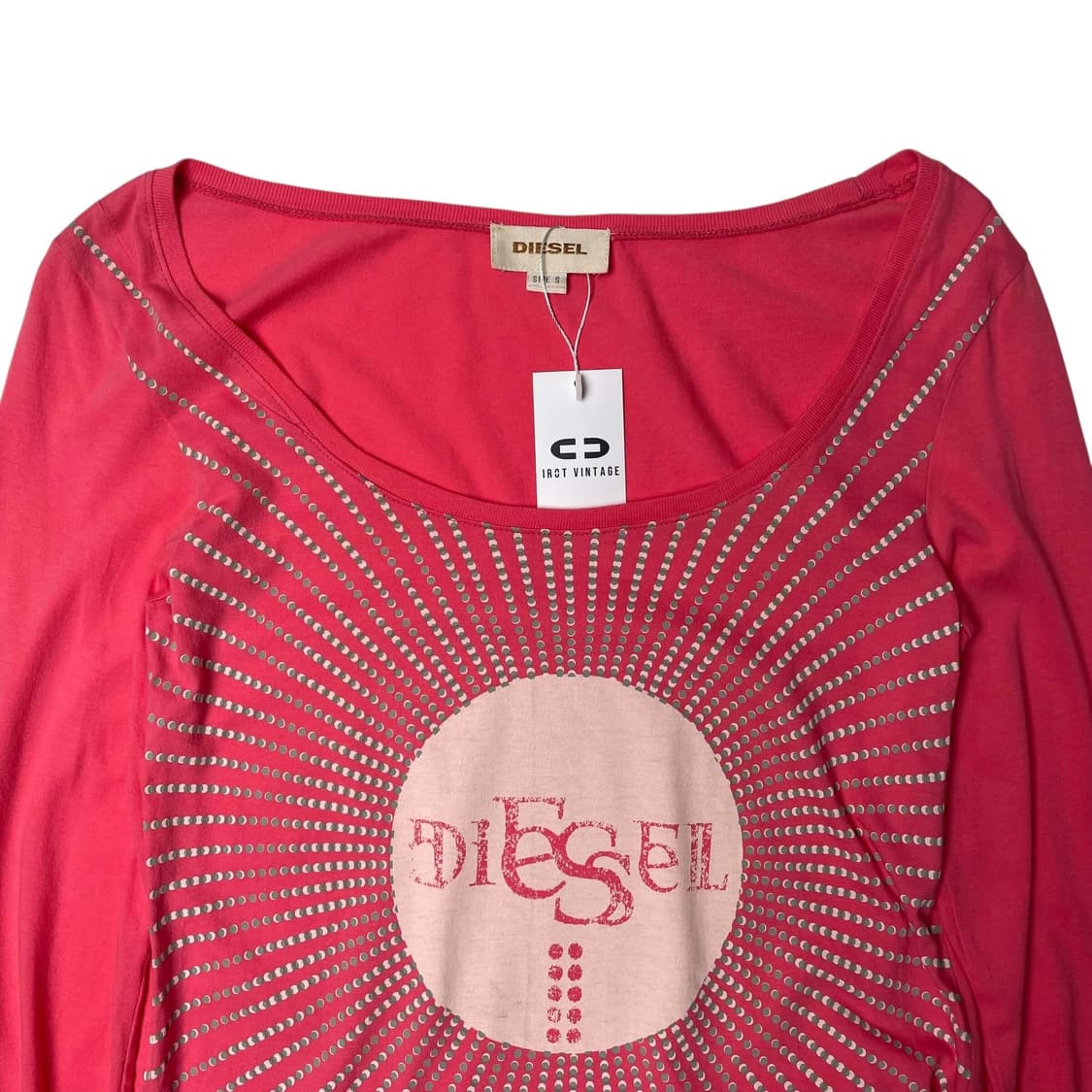 Diesel 도트 핑크 롱슬리브 상품이미지5