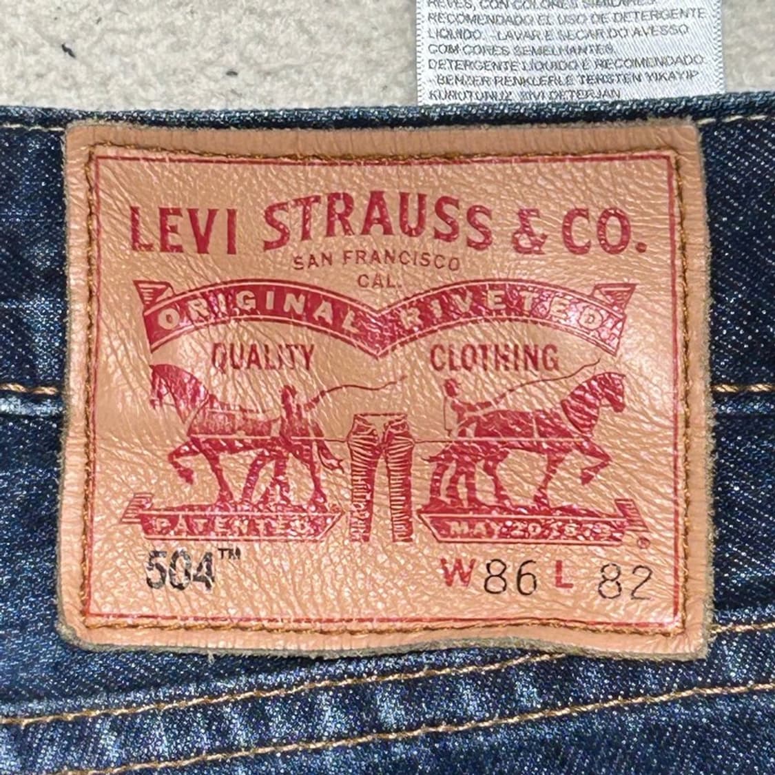 리바이스 504 청바지 W 86 L 82 상품이미지4