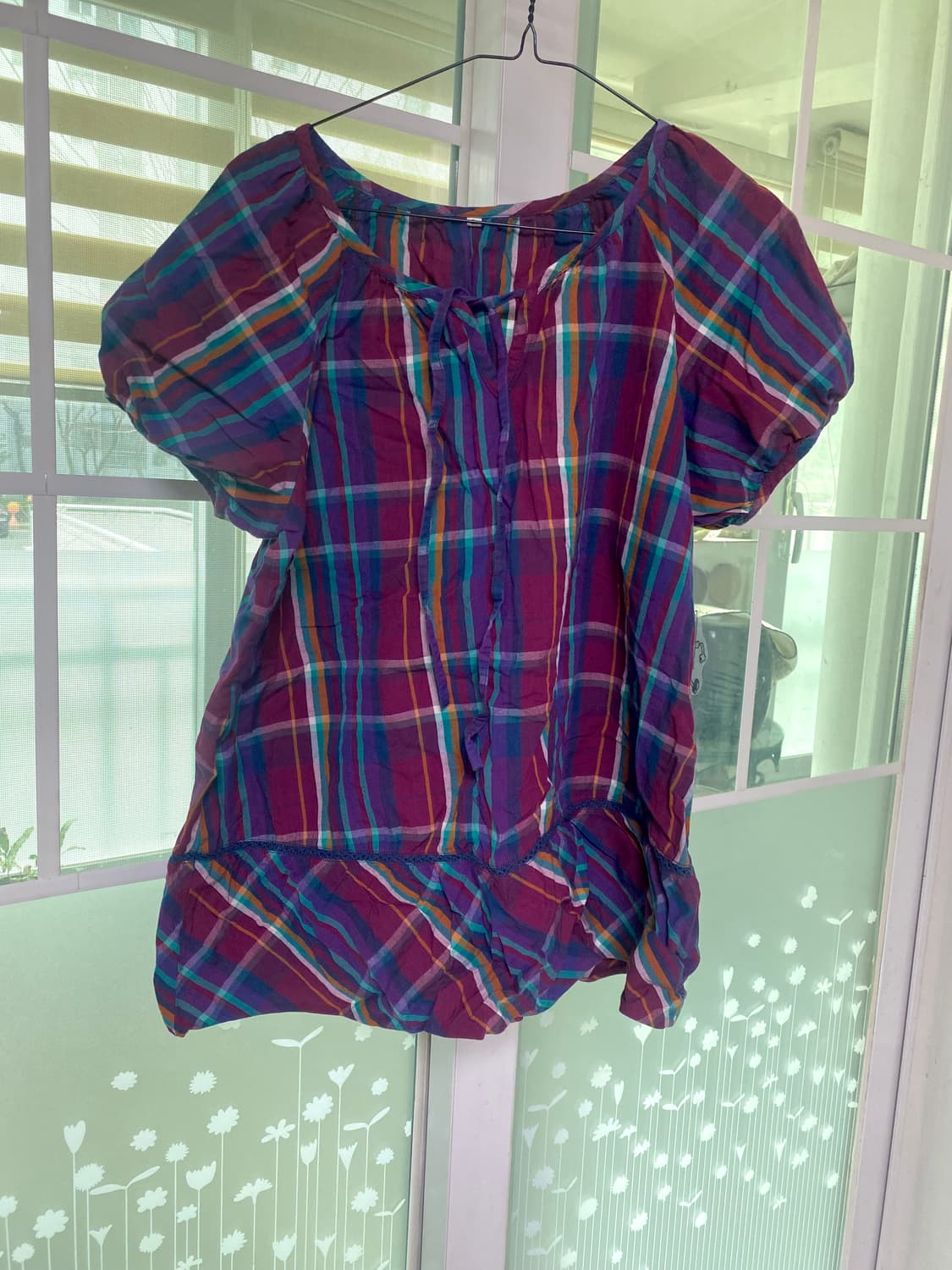 모리걸 체크셔츠 상품이미지1