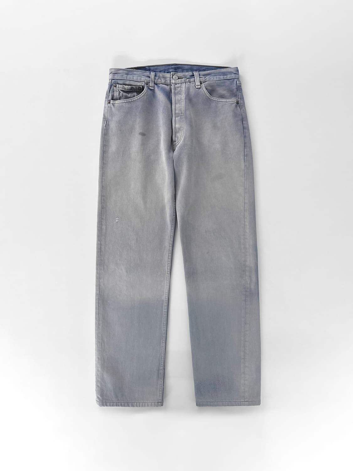 (Rare) 90s 빈티지 리바이스 501 애쉬 그레이 페이드 데님 팬츠 상품이미지2