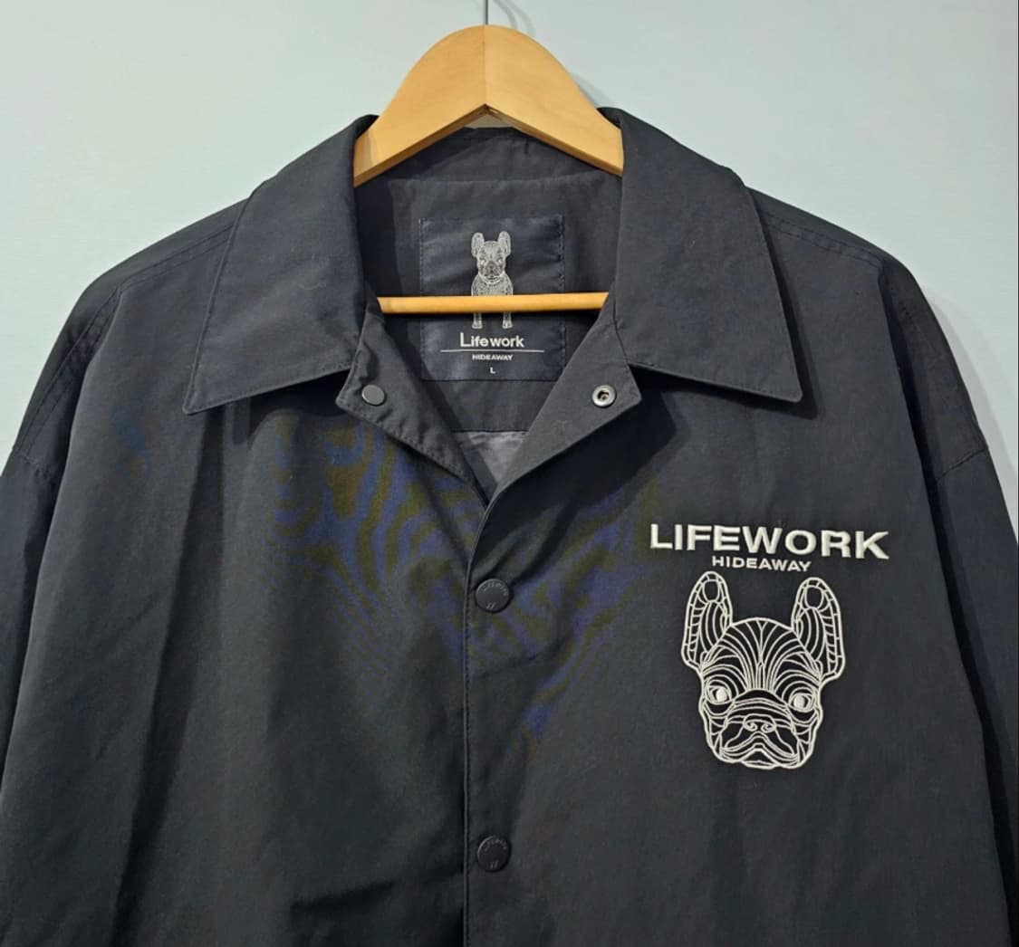 라이프워크 오버핏 코치자켓 블랙 100 상품이미지4