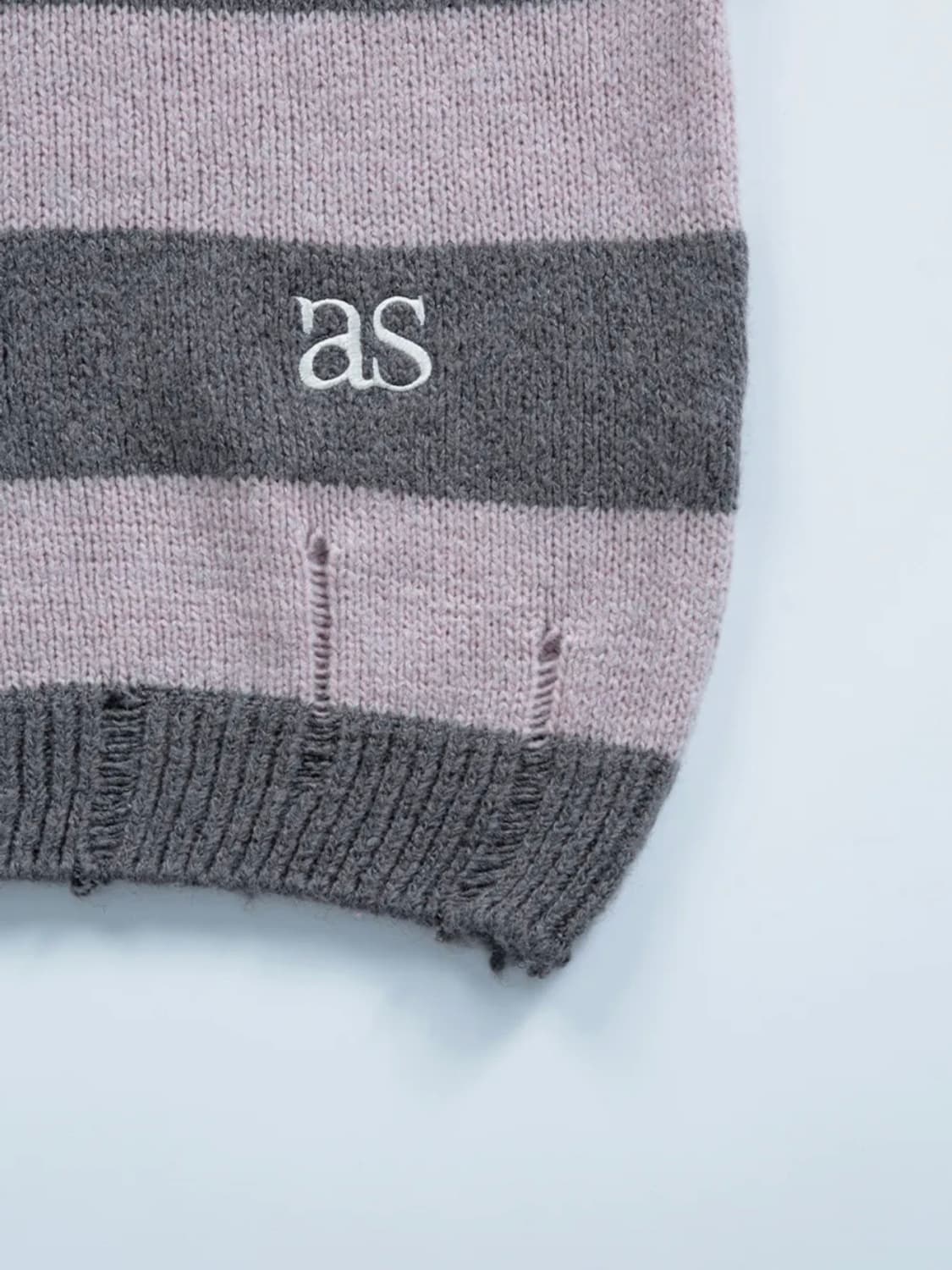 SORI OFF STRIPE KNIT / PINK 상품이미지4