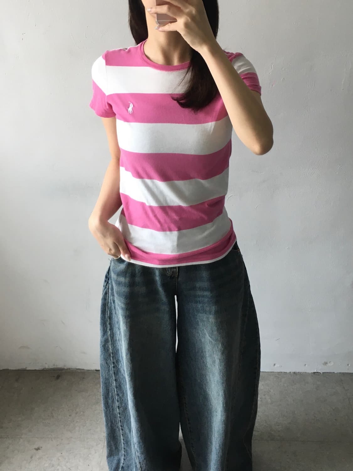 폴로 랄프로렌 스트라이프 반팔티 상품이미지1