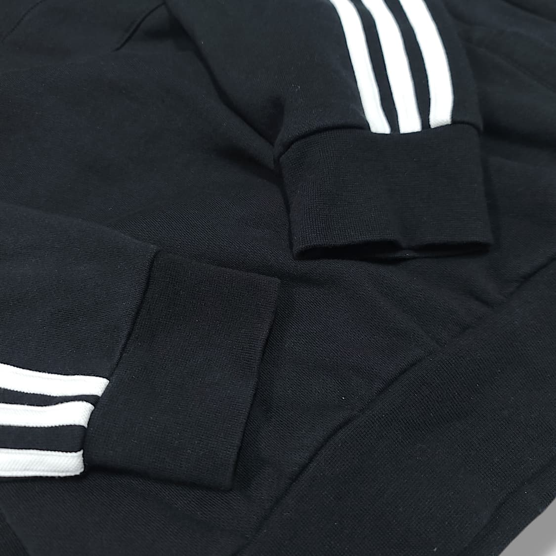 [M] 아디다스 블랙 오리지널 3S 하프집업 기모 후드 아노락 상품이미지6