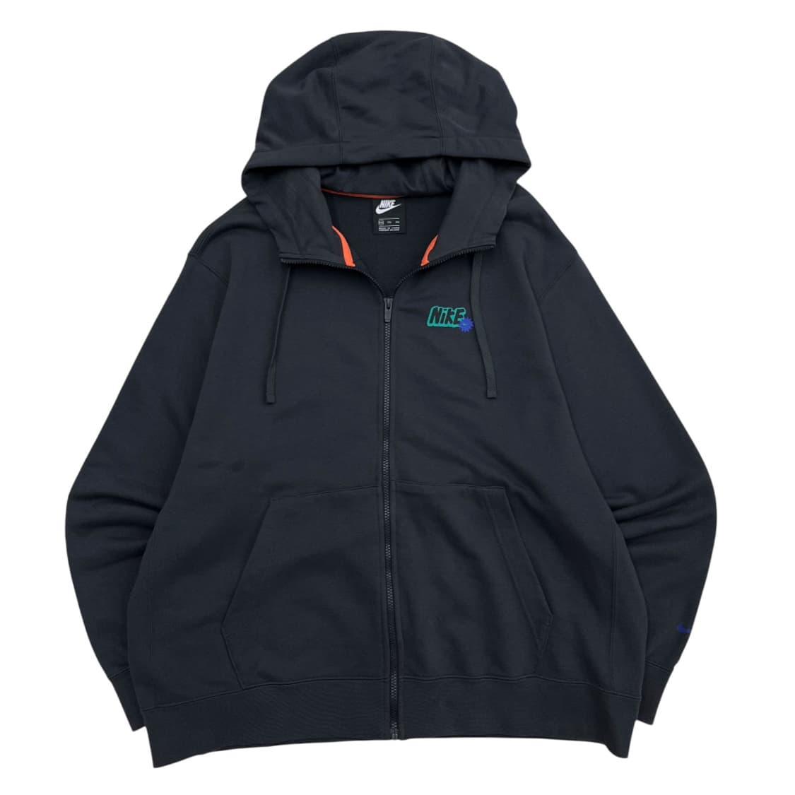 나이키 저스트두잇 백 패치 차콜 후드집업 2XL 상품이미지3