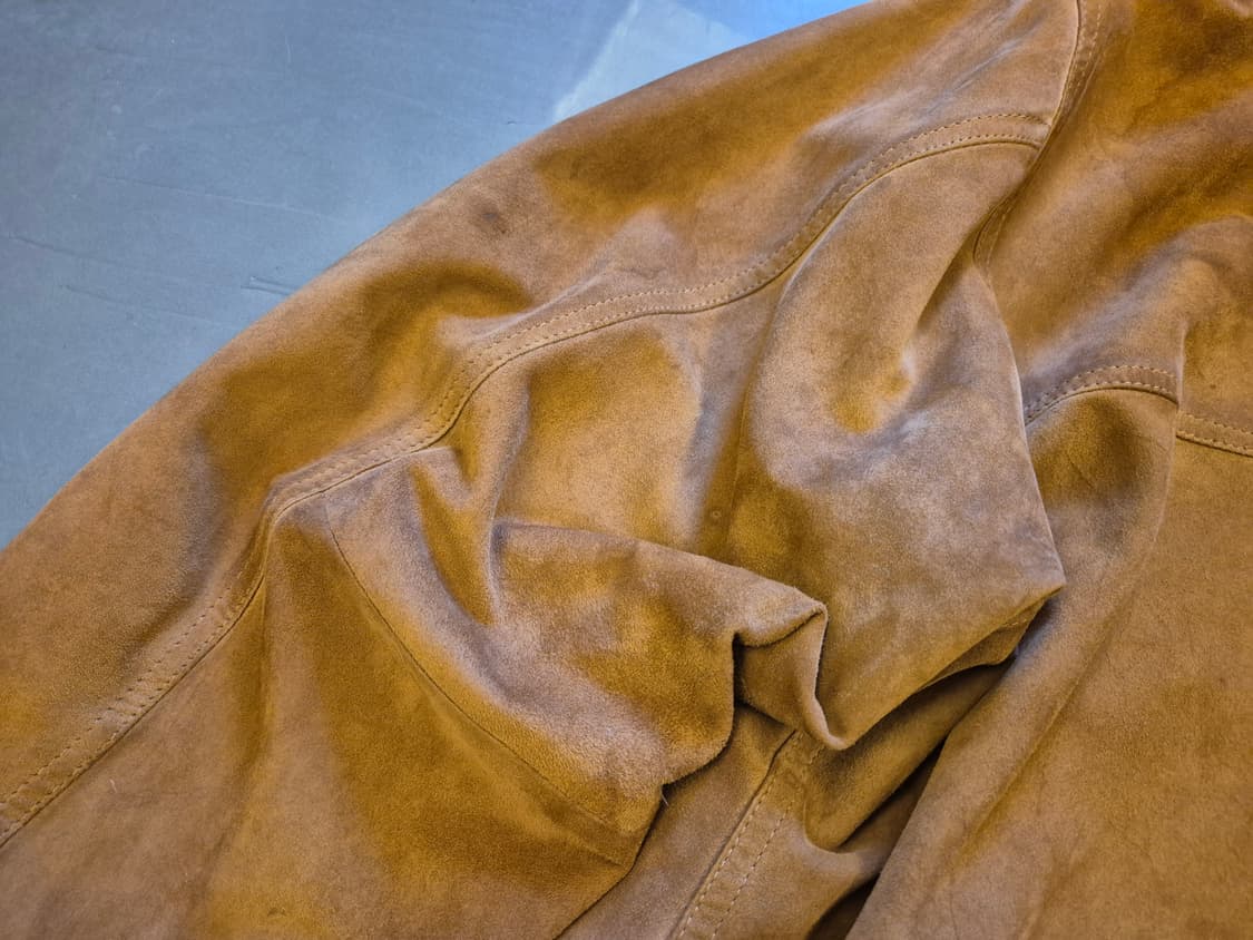 90s Suede leather bomber jacket 상품이미지7