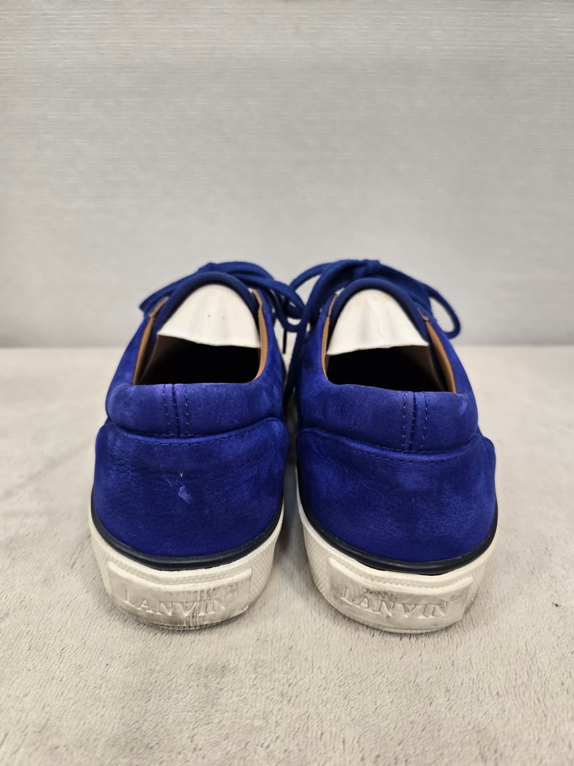 랑방 LANVIN 스웨이드 블루 스니커즈 255~260 상품이미지4