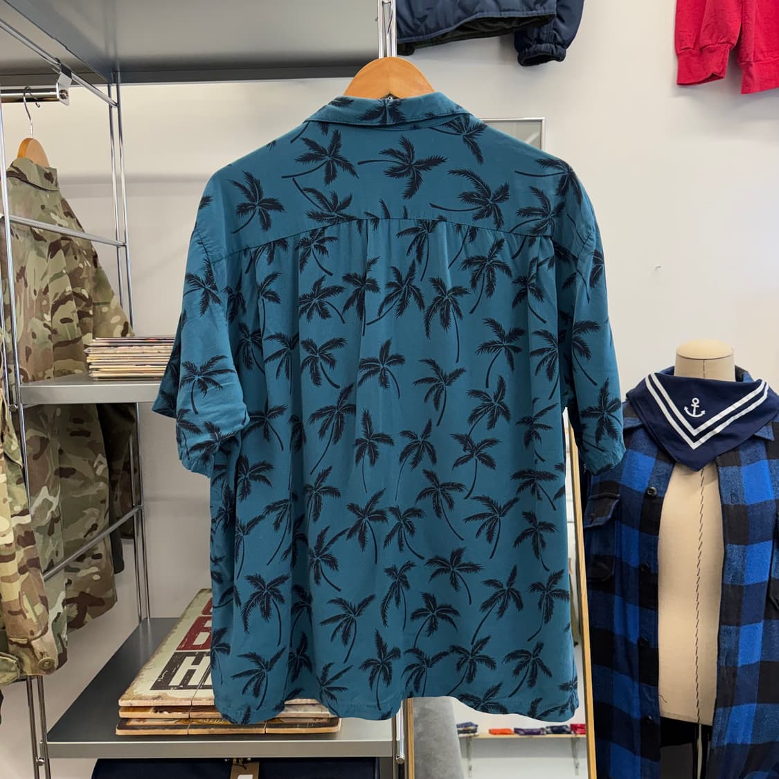 Two Palms 야자수 하와이안 셔츠 made in Hawaii (L) 상품이미지4