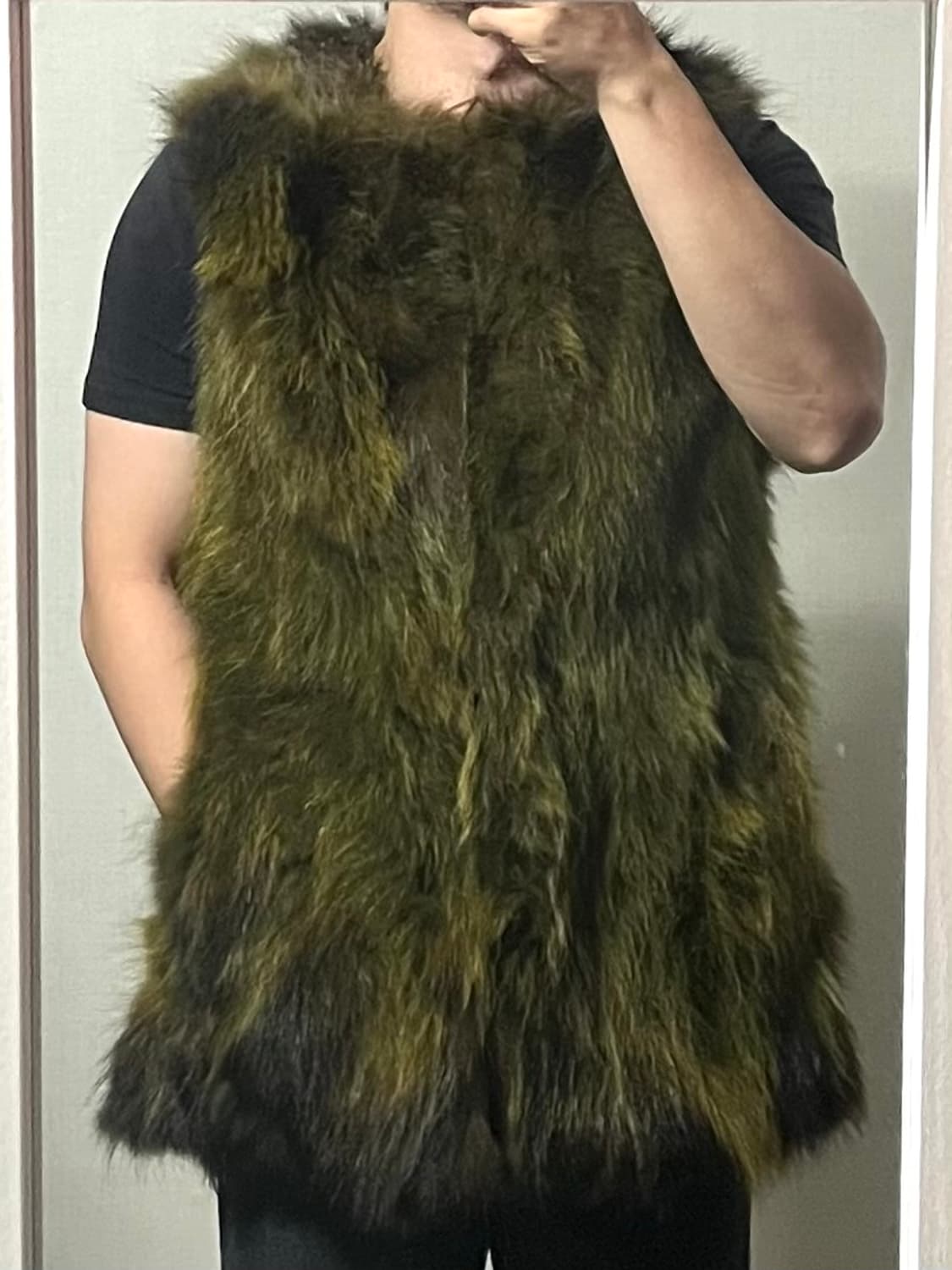 진도모피 천연 라쿤 퍼 베스트 상품이미지2