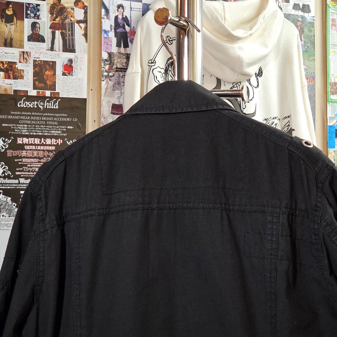 빈티지 블랙 코튼 블레이저 자켓 상품이미지6