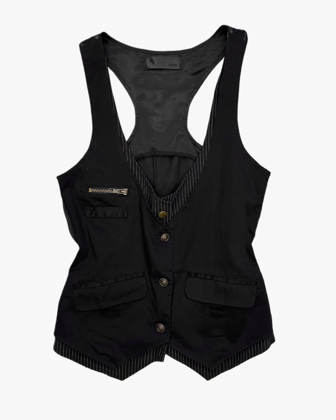 CRYX punk layred vest jacket 상품이미지1