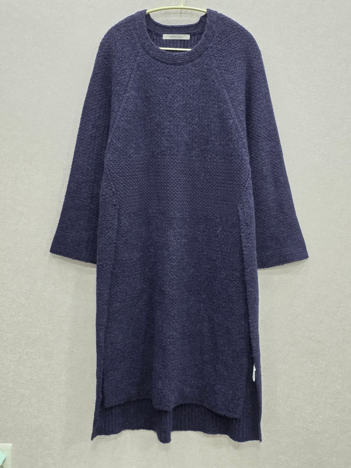 VOICE OF VOICES 알파카 니트 원피스 네이비컬러 (55~77) 상품이미지1