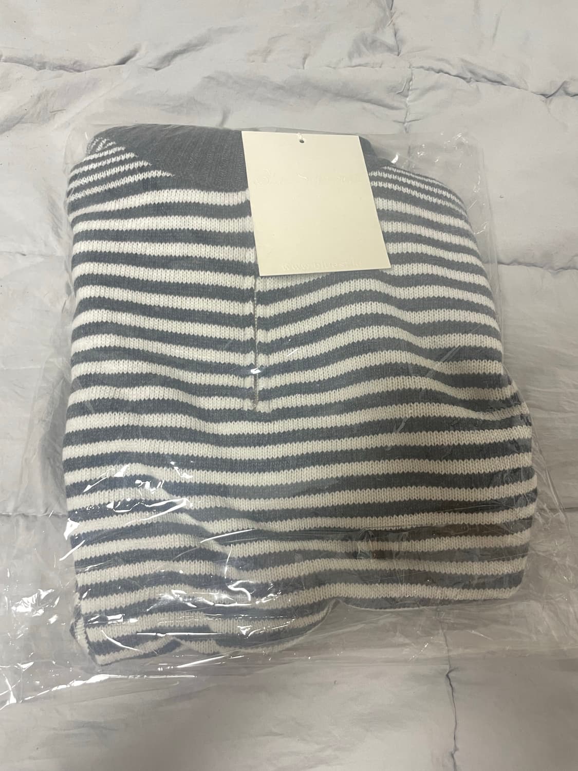 블루썬플라워 merino wool stripe half zip-up L 상품이미지4