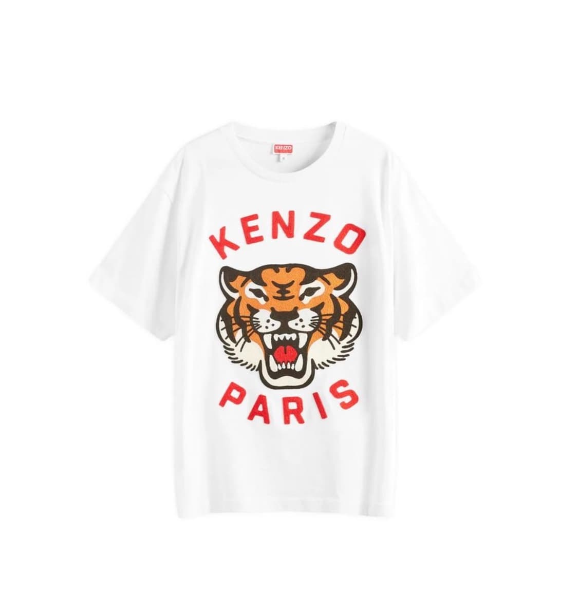 겐조 KENZO 타이거 자수 티셔츠 화이트 M / 미착용급 / 풀자수 상품이미지1