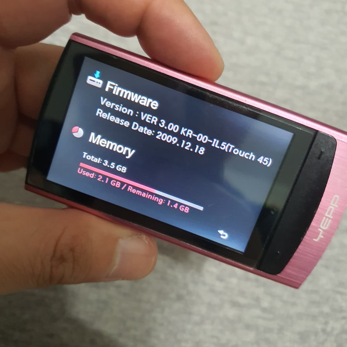 삼성 옙 YEPP YP-R1 4기가 mp3 엠피쓰리 상품이미지9