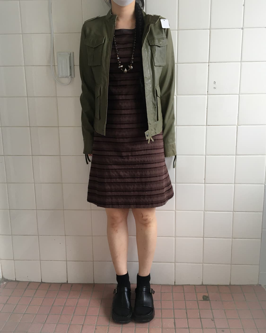 Stripe pattern onepiece 상품이미지5