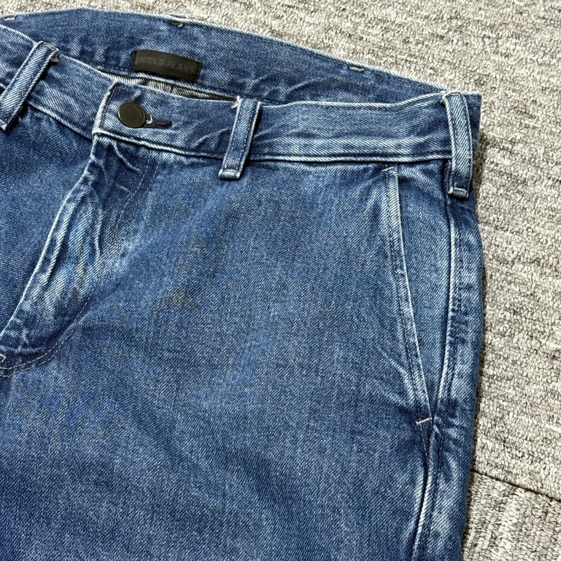 유니클로 와이드 테이퍼드 청바지 | 상태 좋음 상품이미지4